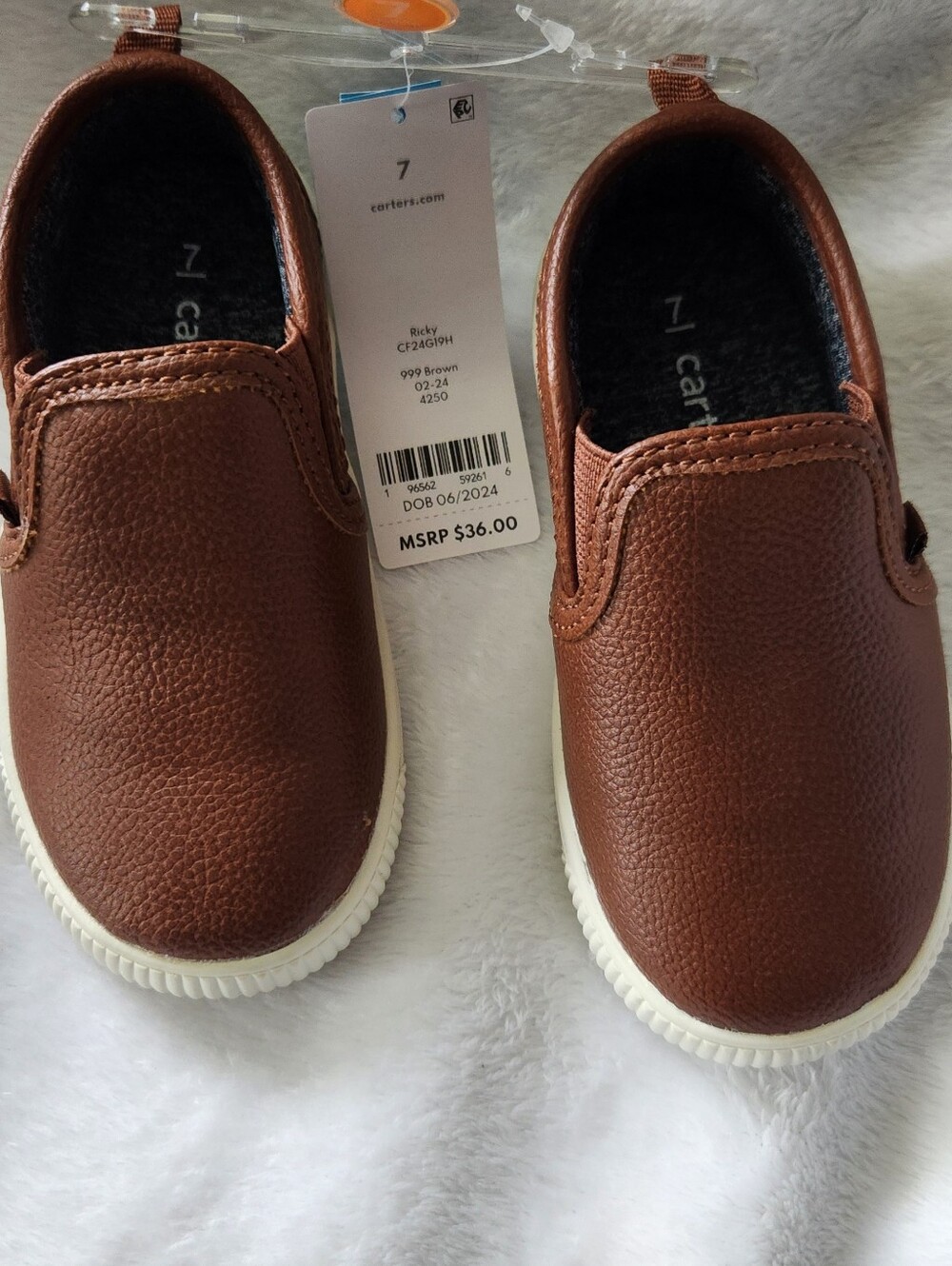 Carter Brown Slip-On Kids Sneakers